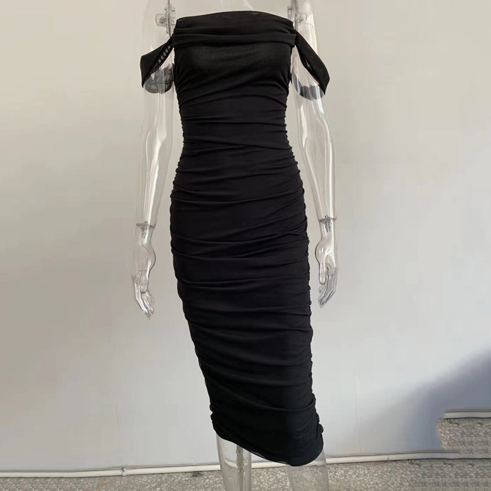 Off-shoulder Dress Women's Clothing