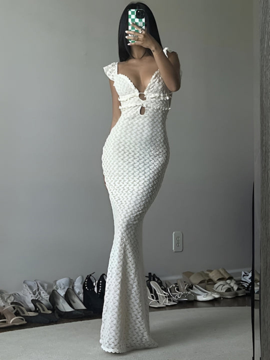 Amalia Weave Maxi Dress