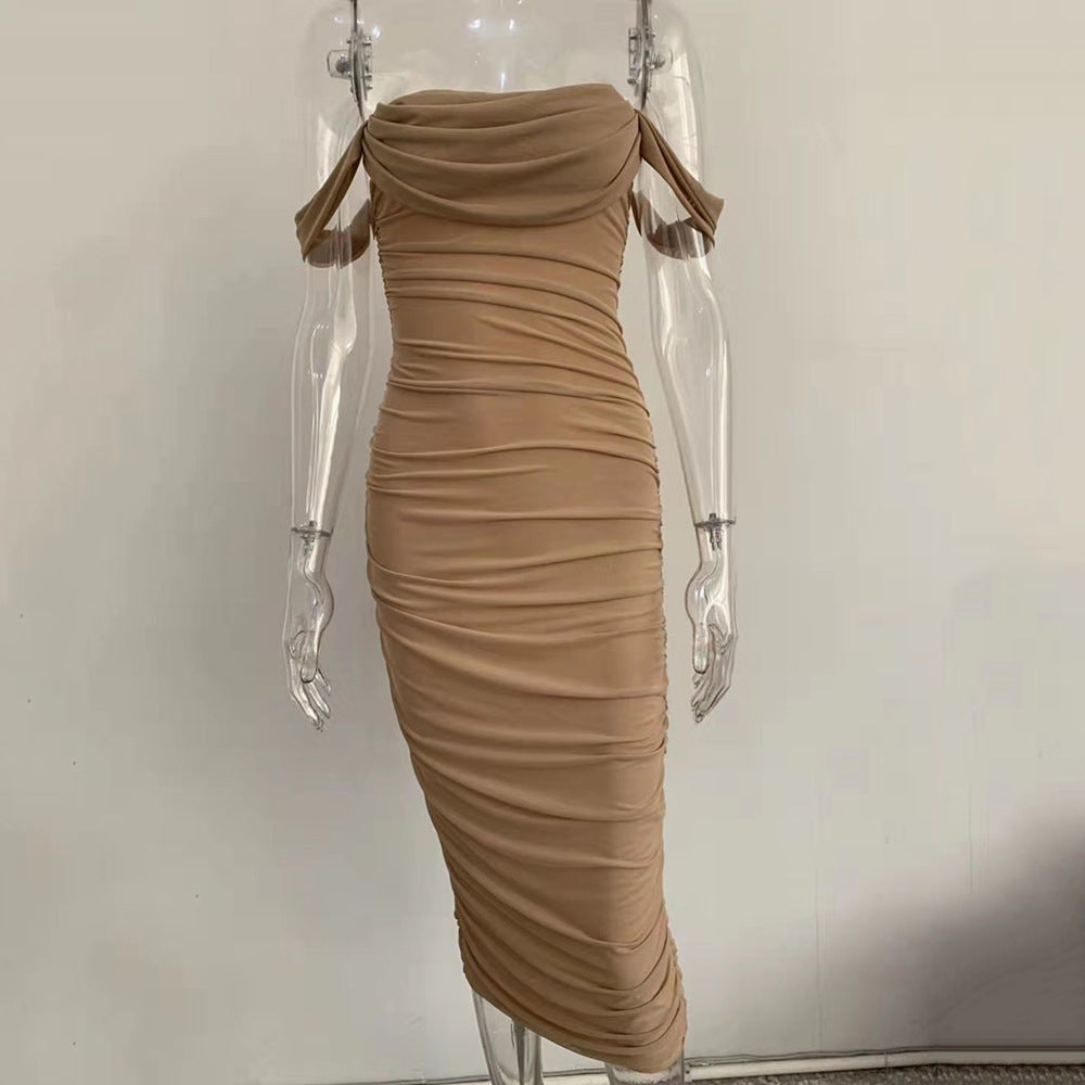 Off-shoulder Dress Women's Clothing